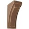 Ekena Millwork 3"W x 4 3/4"D x 8"H Small Felix Wood Vintage Decor Corbel, Weathered Brown CORWD03X04X08FEBR - alternate 1
